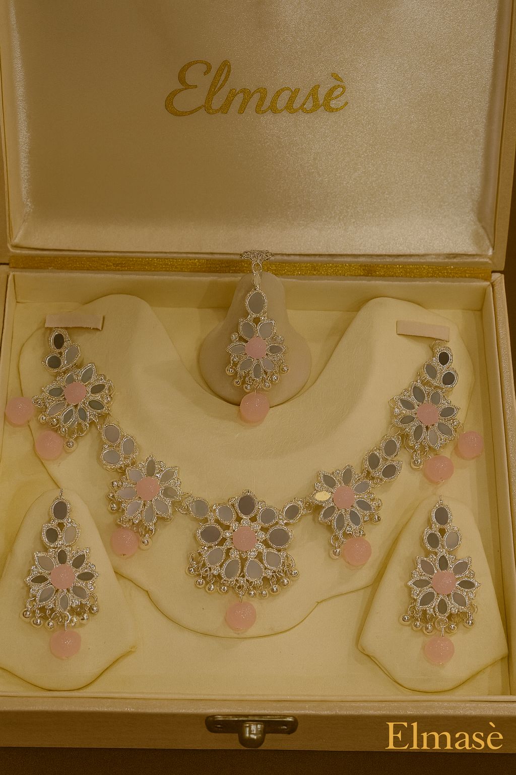 Mirror work floral design with Modern look