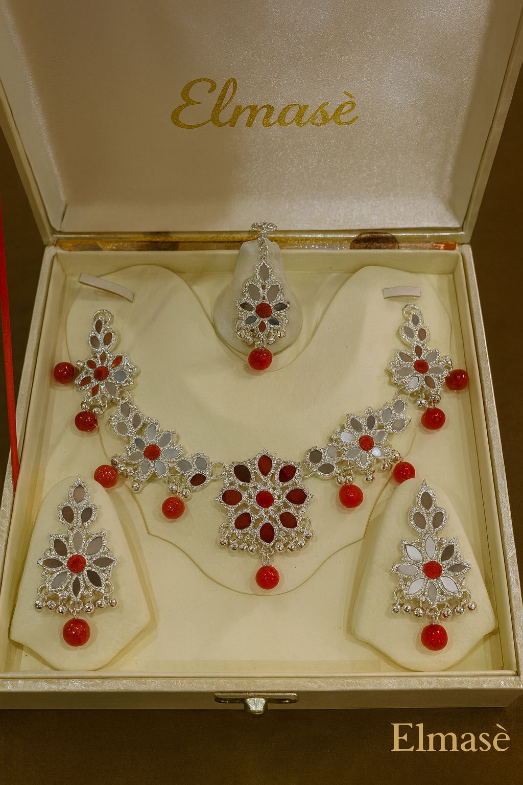 Mirror work floral design with Modern look
