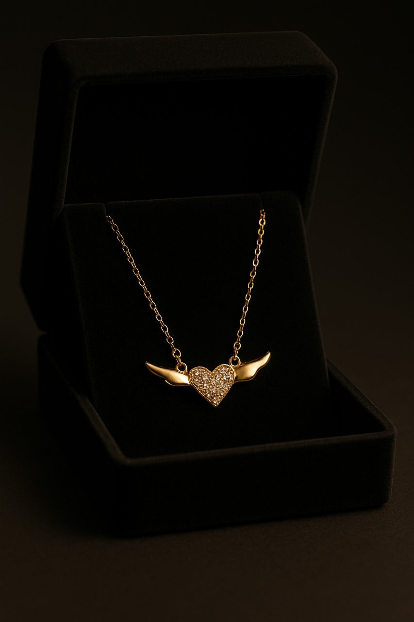 Heart wing pendant