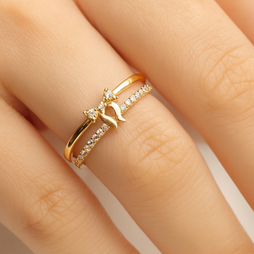 Gold Butterfly Ring