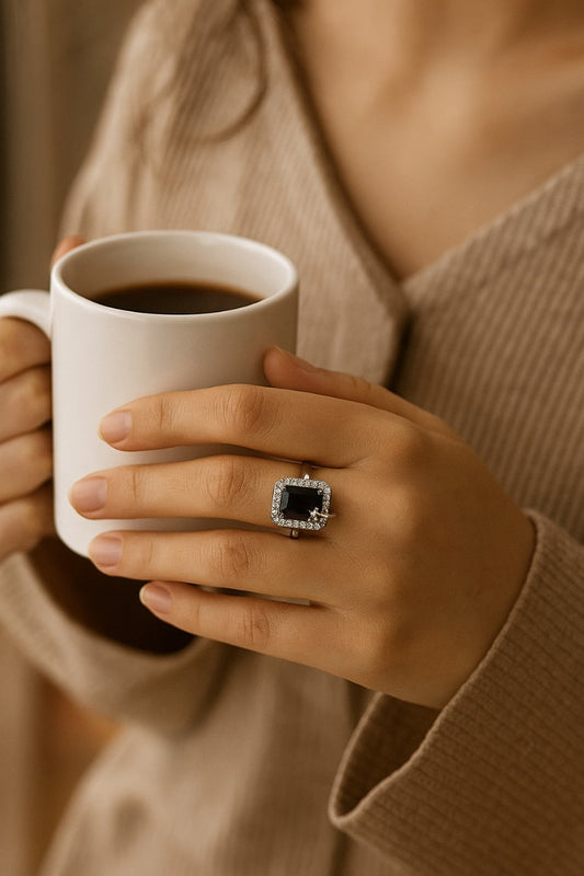 Black stone with Zarconic star