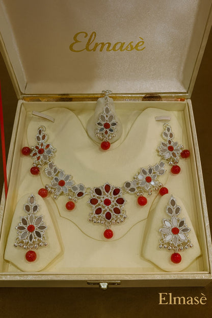 Mirror work floral design with Modern look