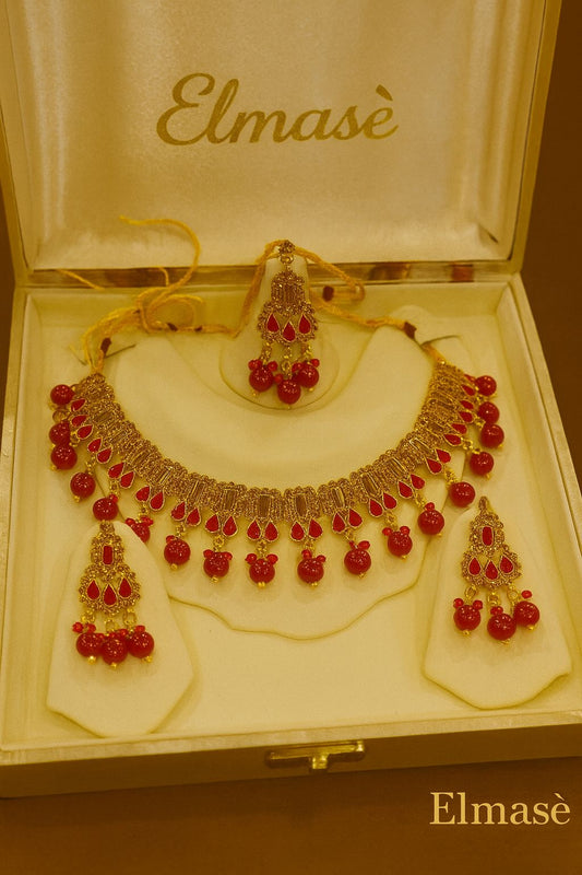 Golden Stone straight necklace