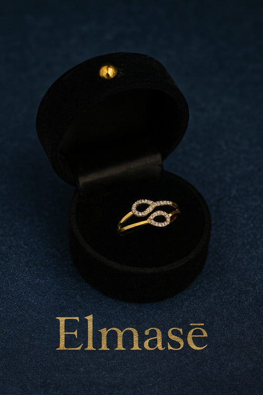 Infinity Spark Gold Ring