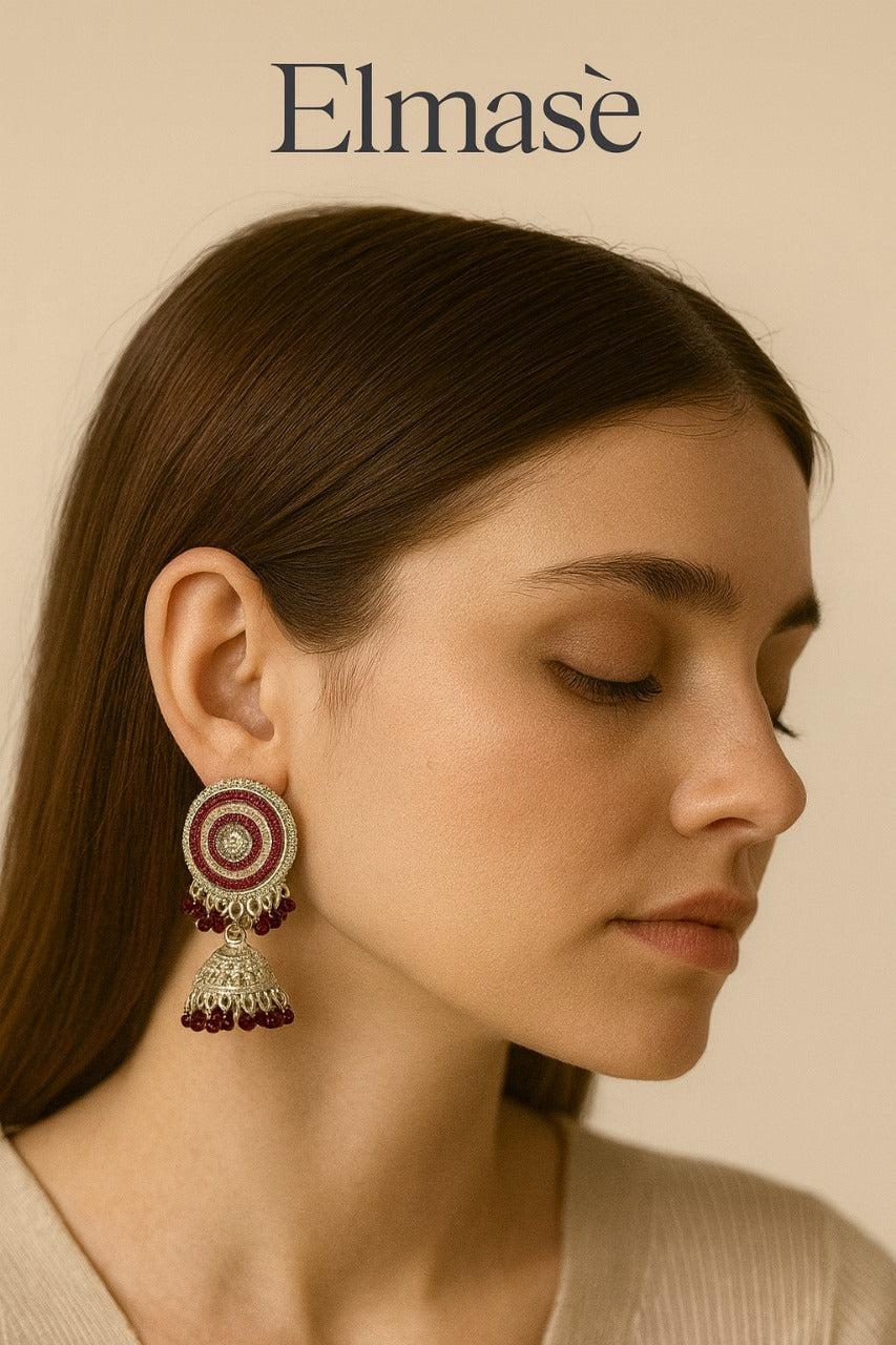 Royal Amethyst Jhumkas