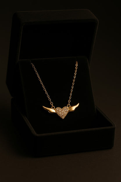 Heart wing pendant