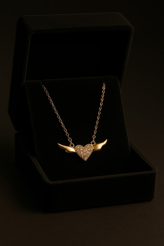 Heart wing pendant
