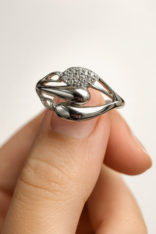 Graceful Silver  Ring