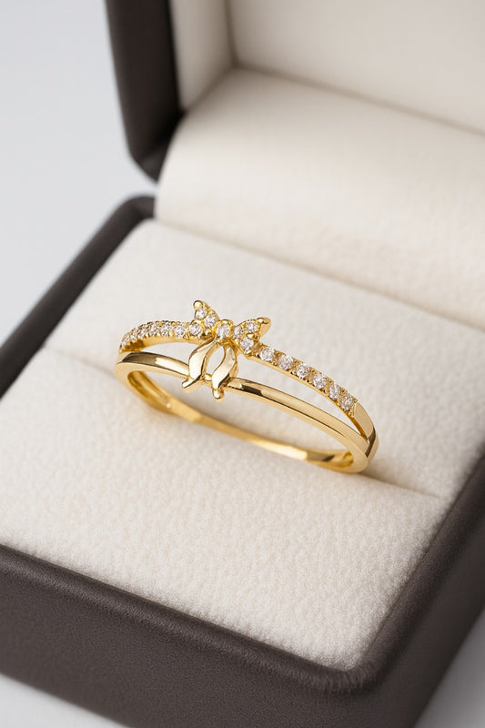Gold Butterfly Ring